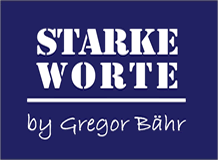 Logo - Starke Worte - Gregor Bähr